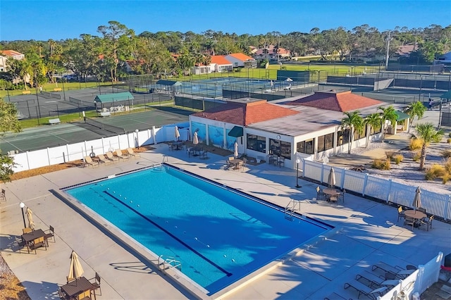 view of pool with a patio