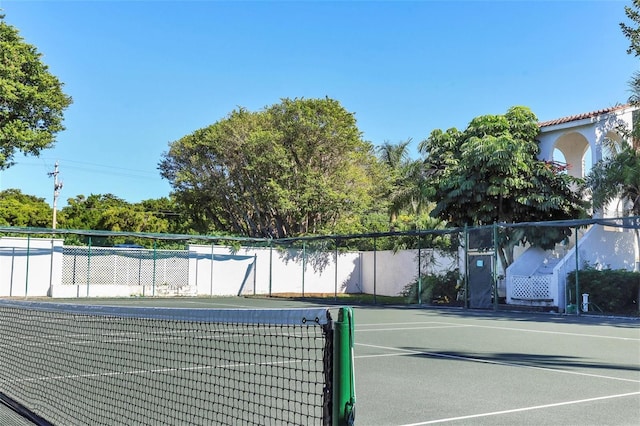 view of sport court