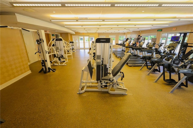 view of exercise room