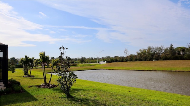 view of water feature