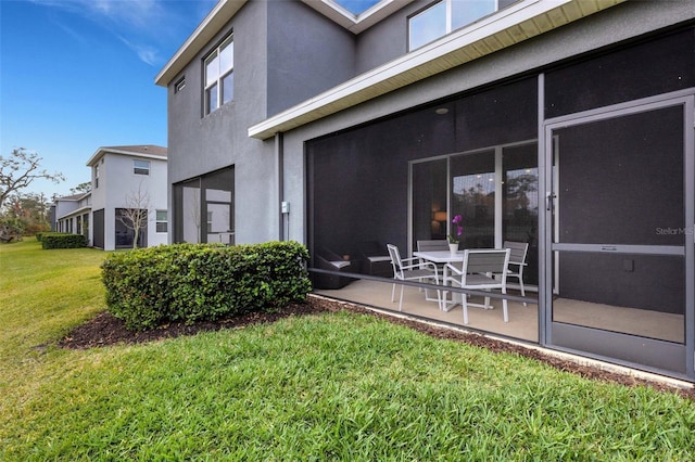 exterior space with a patio