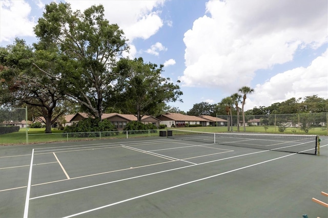 view of tennis court