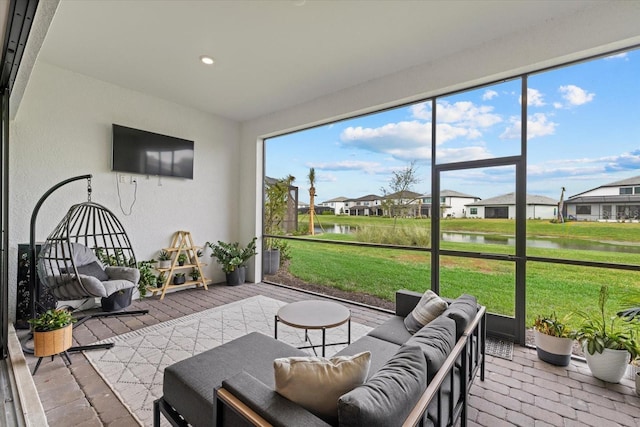 view of sunroom / solarium