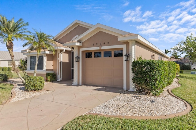 view of front of home featuring a garage