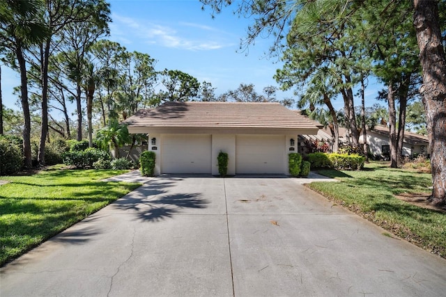 view of front of home with a front yard