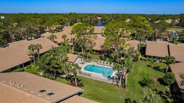 birds eye view of property