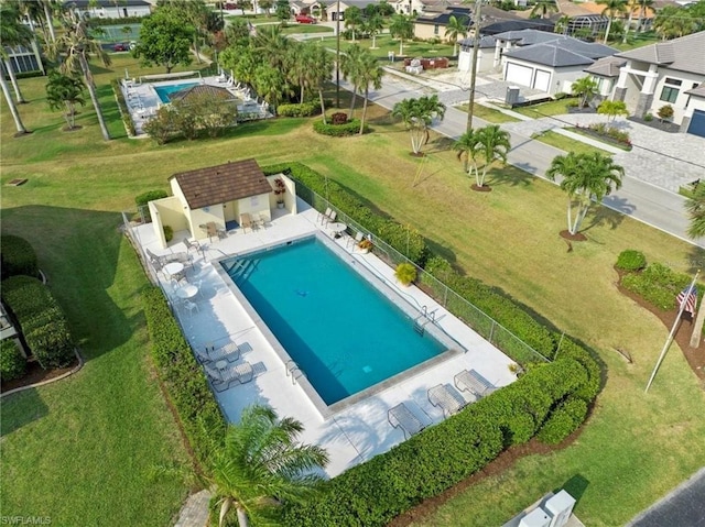 birds eye view of property