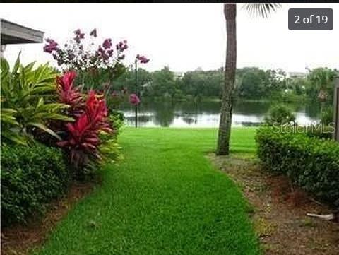 view of yard featuring a water view