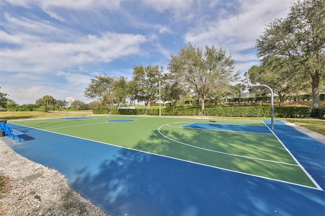 view of basketball court