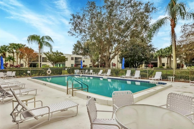 view of pool with a patio