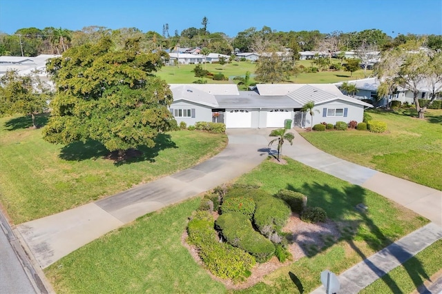 aerial view featuring a residential view