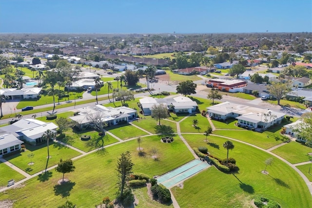 bird's eye view with a residential view