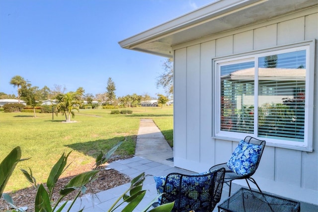 exterior space with a patio