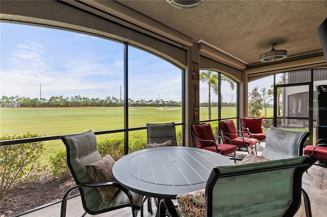 view of sunroom