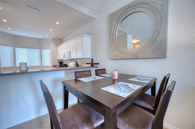 view of dining room