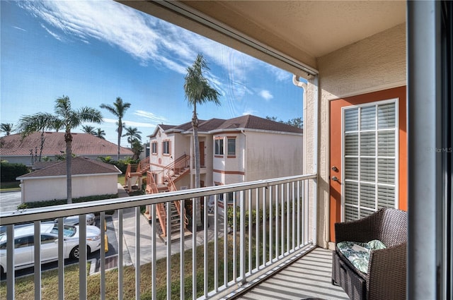 view of balcony