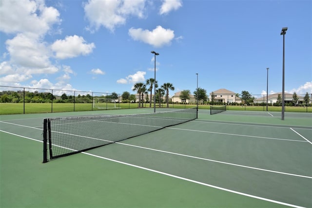 view of tennis court