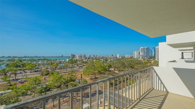 view of balcony