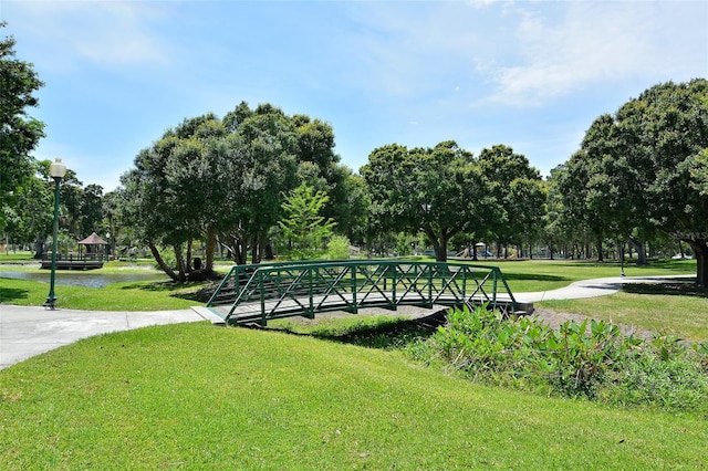 surrounding community featuring a yard