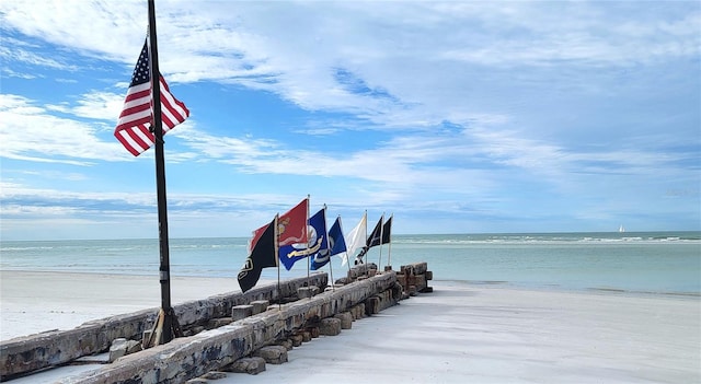 145 Avenida Messina Unit 3, Sarasota, FL 34242 - water view featuring a beach view