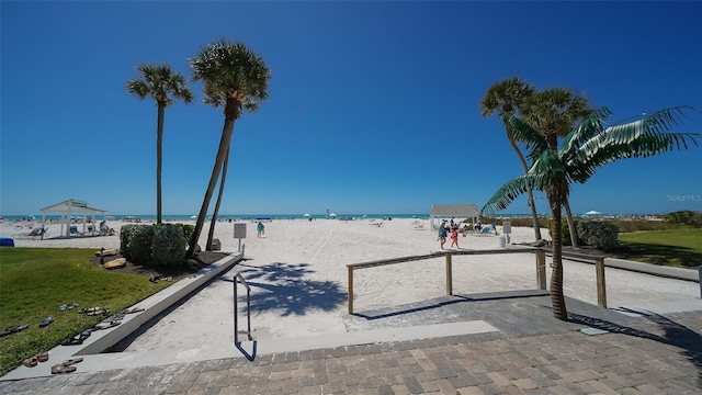 water view featuring a view of the beach