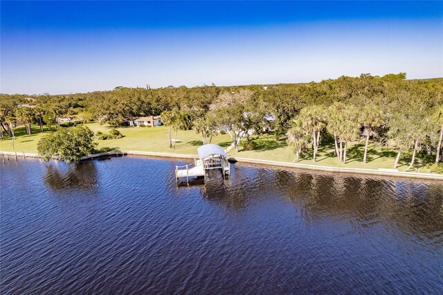 exterior space featuring a boat dock