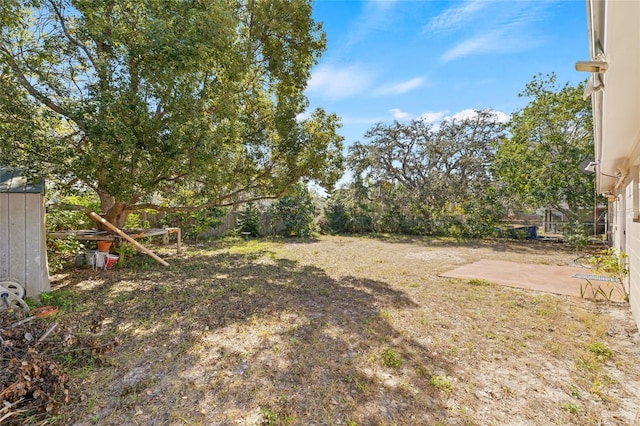 view of yard featuring a patio