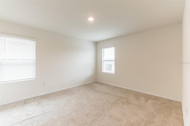 empty room with light carpet