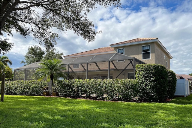 exterior space with a lanai