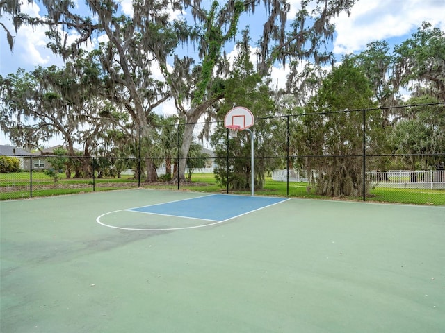 view of sport court