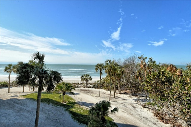 water view with a beach view