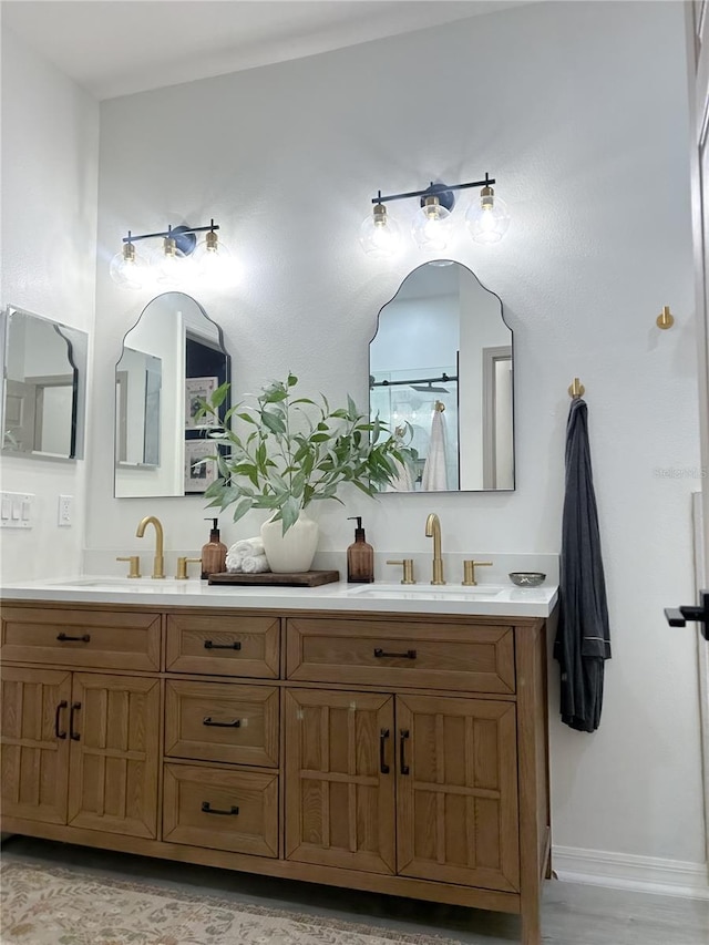 bathroom with vanity