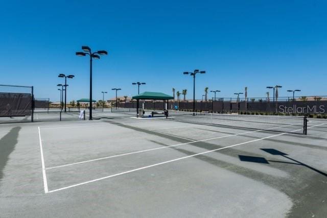 view of tennis court