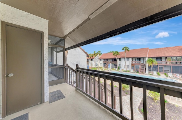 view of balcony