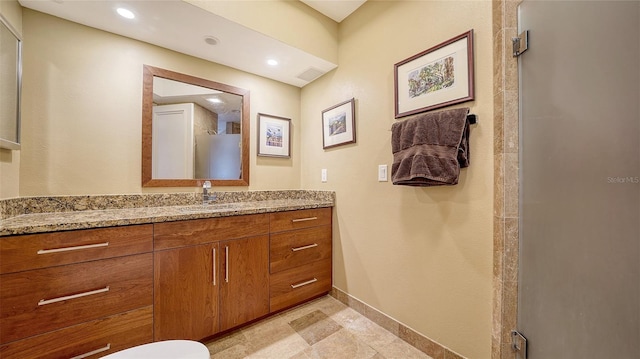 bathroom featuring vanity