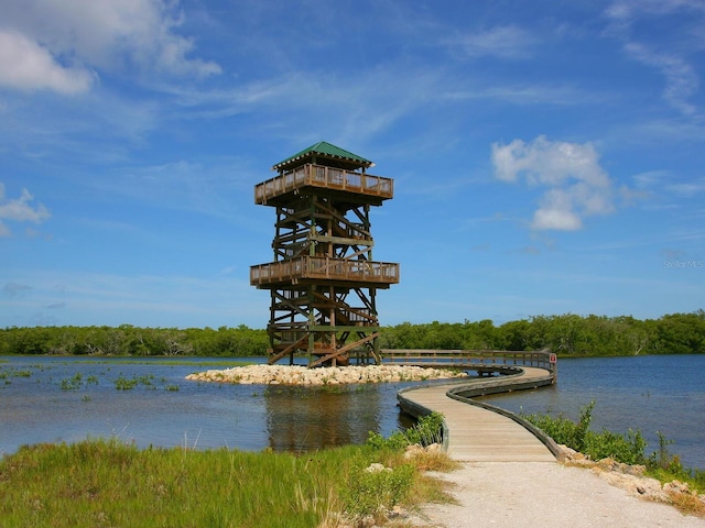 view of water feature