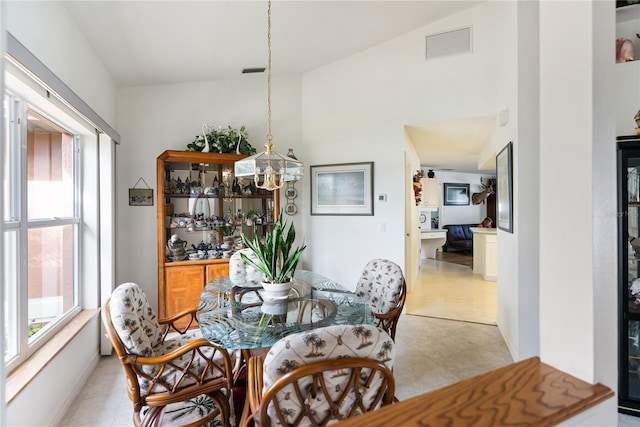 view of dining area