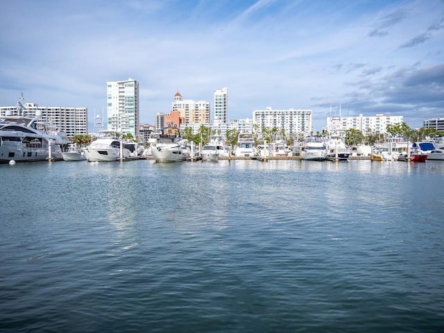 view of water feature