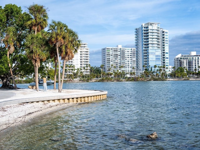 view of water feature