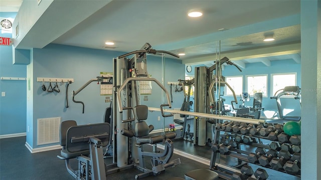 view of exercise room