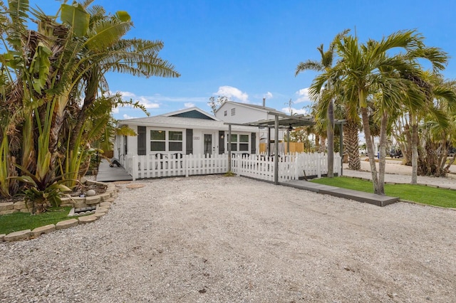 view of front of home