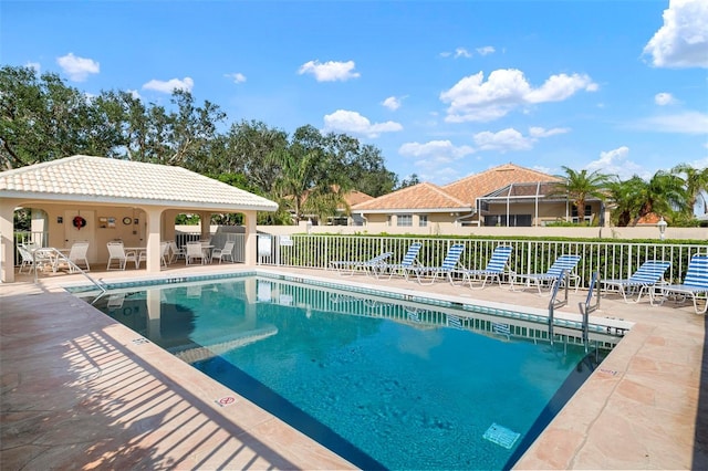 view of pool with a patio area