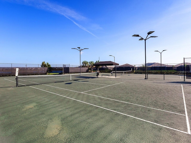 view of tennis court