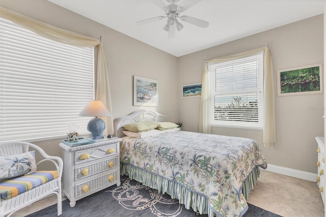 bedroom with ceiling fan