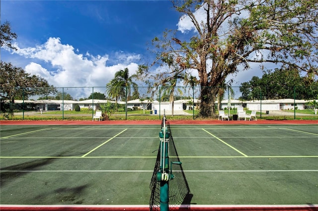 view of tennis court