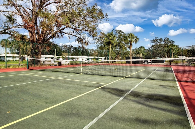 view of tennis court