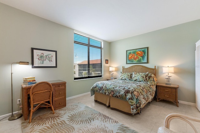 view of tiled bedroom