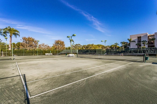 view of tennis court