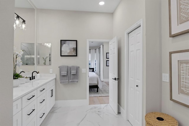 bathroom featuring vanity