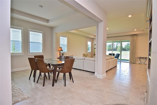 view of dining area